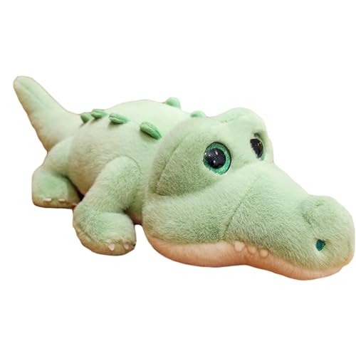 Champracer Krokodil Kuscheltier, Simulation Krokodil Cartoon Plüschtier, lustige niedliche Plüschpuppe, Krokodil Spielzeug Kissen, Geschenk Für Erwachsene Kinder (57 cm,Grüner) von Champracer