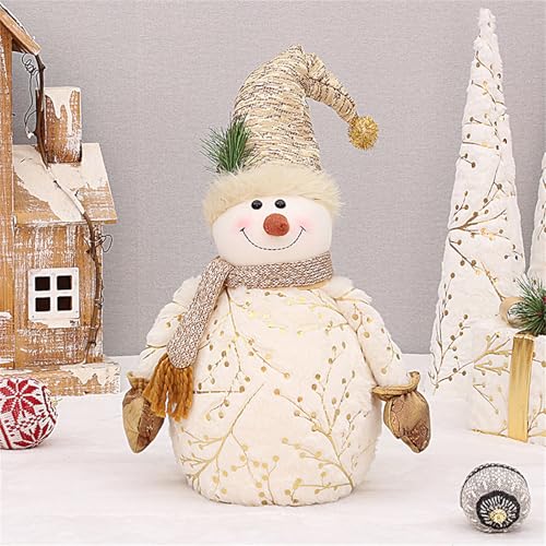 Champracer Schneemann-PlüSch, Schneemann-Puppe,Weihnachten Ornament Tisch Kamin Dekoration, Freunde Und Familie. (Großer Schneemann A) von Champracer