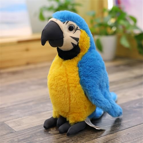 Champracer Spatz Plüschvogel, Meise Plüschpuppe, Simulation Tier Vogel Plüsch Spielzeug Spatz Puppe, Komfortables interaktives Spielzeug, Geschenk Schlafzimmer Dekoration (40 * 30 cm,Braun) von Champracer