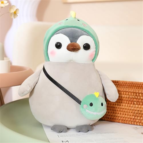 Pinguin Kuscheltier, Plüschtier Pinguin Stofftier Kuscheltier, Verwandlungspinguin Pinguin Plüschtier, Süßes Pinguin Kuschelkissen, Plüsch Spielzeug für Kinder Jungen Mädchen (25 cm,A) von Champracer