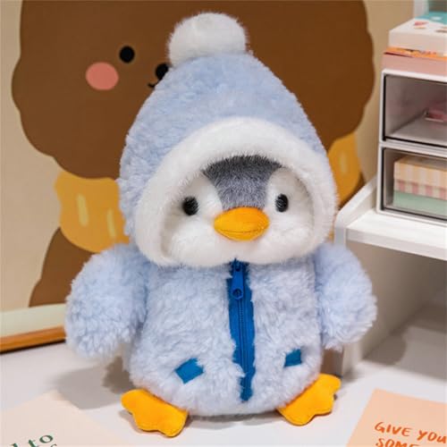 Pinguin Kuscheltier, rosa Kuscheltier, süßes Kuscheltier, Pinguin plüsch, 25 cm Pinguin stofftier, Pinguin Spielzeug, Geschenk für MäDchen, Kinder (25 cm,Blau) von Champracer