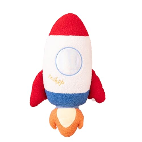 Rakete Plüschtiere, Cartoon Plüsch Rakete Flugzeug Spielzeug, Weltraumraketenpuppe, Super Soft Plüsch Kissen Kissen Spielzeug, Weltraum Plüschtiere für Mädchen, Jungen & Babys (Rakete) von Champracer