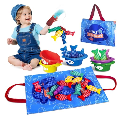 ChaneeHann Montessori Angelspielzeug für Babys – Interaktives Stoff-Angeln Spielzeug für 0-2 Jahre, Fördert Hand-Auge-Koordination, Sensorik und Eltern-Kind-Interaktion ChaneeHann Montessori Angelspielzeug für Babys – Interaktives Stoff-Angeln Spielzeug für 0-2 Jahre, Fördert Hand-Auge-Koordination, Sensorik und Eltern-Kind-Interaktion von ChaneeHann
