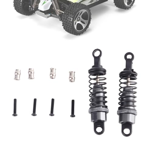 Changor Exquisite Verarbeitung, Rostfrei, Korrosionsbeständig, Perfektes Design, Stoßdämpfer-Dämpfer aus Aluminiumlegierung, Stoßdämpfer für 1/18 Rc-Auto (Silbrig Weiß) von Changor