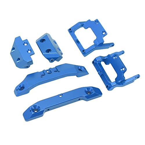 Changor RC 1/18 Stoßstange, Korrosionsbeständige Aluminiumlegierung RC 1/18 Vordere Hintere Stoßstangen Anspruchsvolle Stabile Leistung für Off-Road-RC ([Blau]) von Changor