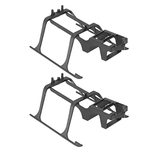 Changor RC-Hubschrauberhalterung, 2 Stück Schwarze RC-Flugzeug-Landehalterung, Gute Verarbeitung, Gute Kompatibilität, Leichter Kunststoff für Fernbedienungsgeräte von Changor