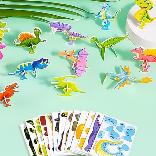 Changtai 25 Stück 3D-Puzzle Modell Insekten Tiere Spielzeug Kits für Kinder, Kinderpuzzlespielzeuge Lernspielzeuge Geschenke für Jungen und Mädchen Feinmotorik Spielzeug von Changtai