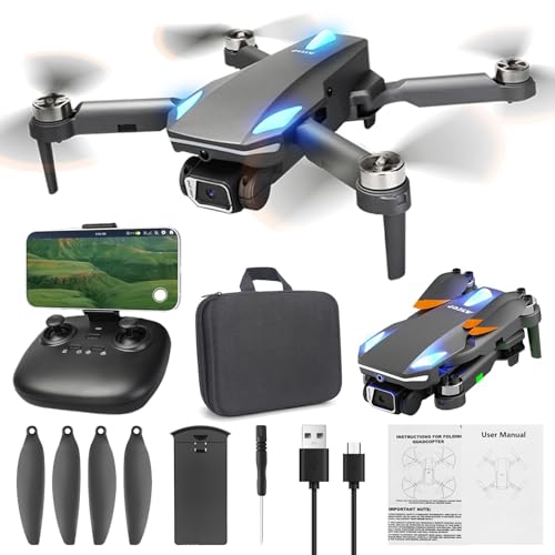 Changtai Drohne mit 4K HD-Kamera für Anfänger, Faltbar Ferngesteuerter Quadrocopter Drohne mit Höhenhaltung, Spielzeug Geschenke für Anfänger Blitzangebote von Changtai