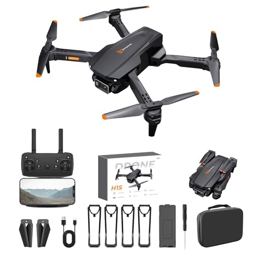 Changtai Drohne mit 4K HD-Kamera für Anfänger, Faltbar Ferngesteuerter Quadrocopter mit Tragetasche, Spielzeug Drohne Helikopter für Jungen Mädchen Anfänger Amazon von Changtai