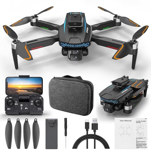 Changtai Drohne mit 4K HD-Kamera für Anfänger, Faltbar Ferngesteuerter Quadrocopter mit Tragetasche, Spielzeug und Geschenke für Anfänger Angebote des Tages Heute von Changtai