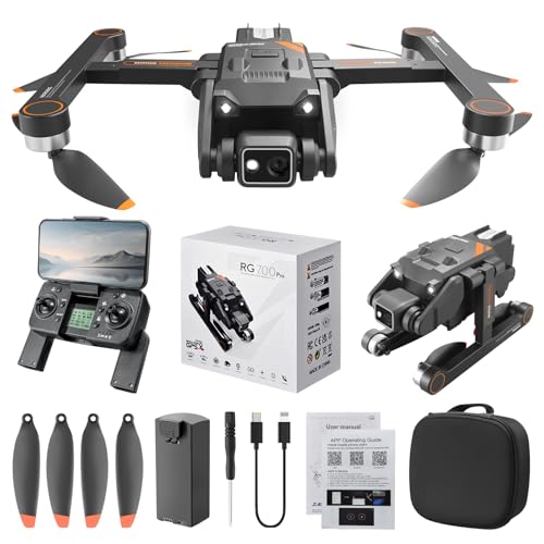 Changtai Drohne mit 4K HD-Kamera für Anfänger, Faltbare RC Quadrocopter Drohne mit Headless-Modus, Spielzeug Drohne Helikopter für Jungen Mädchen Anfänger von Changtai