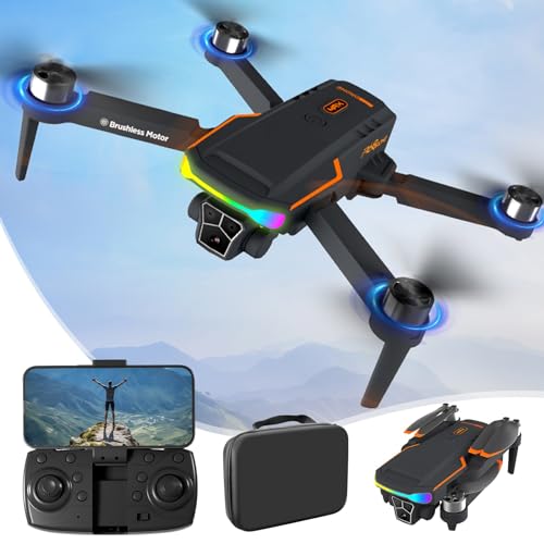 Changtai Drohne mit Kamera HD für Kinder, Faltbar Ferngesteuertes Quadcopter mit Tragetasche, Spielzeug und Geschenke für Jungen Mädchen Anfänger Prime von Changtai