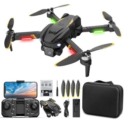 Changtai Drohne mit Kamera für Anfänger, Faltbar Ferngesteuertes Drohnen Quadcopter mit Tragetasche, Geschenke für Jungen Mädchen Anfänger Amazon von Changtai