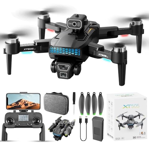 Changtai Drohne mit Kamera für Anfänger, Faltbar Ferngesteuertes Quadrocopter mit Headless-Modus, Spielzeug-Geschenk für Anfänger Befristetes Angebot Heute von Changtai