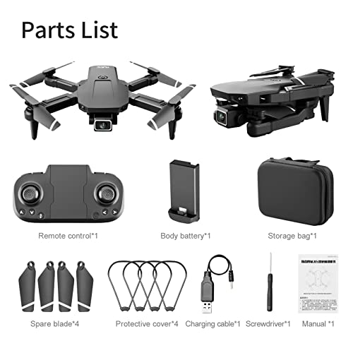 Changtai Drohne mit Kamera für Anfänger, Faltbare Ferngesteuertes Quadrocopter mit Tragetasche, Spielzeug Drohne Helikopter für Jungen Mädchen Anfänger Tagesangebote Heute von Changtai