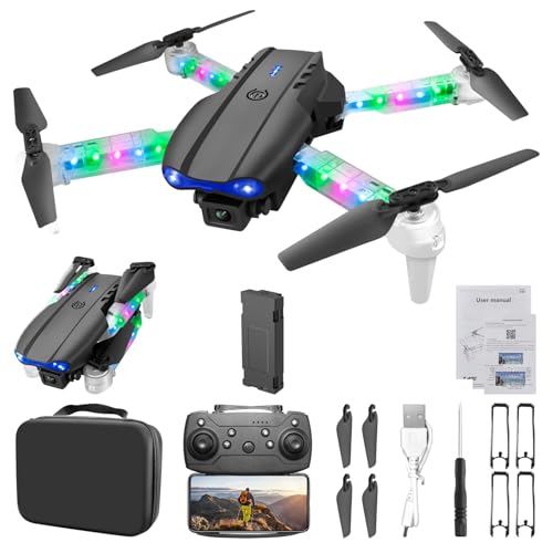 Changtai Mini Drohne mit Kamera HD, Faltbar RC Quadcopter mit Headless-Modus, Spielzeug Drohne Helikopter für Jungen Mädchen Anfänger Deals von Changtai