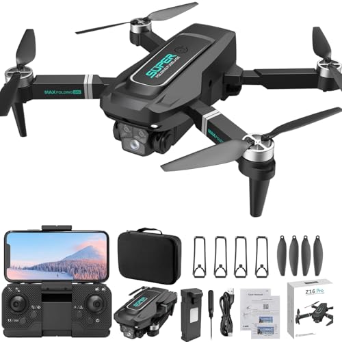 Changtai Mini Drohne mit Kamera HD für Kinder, Faltbare Ferngesteuertes Quadrocopter mit Tragetasche, Geschenk für Anfänger Amazon von Changtai