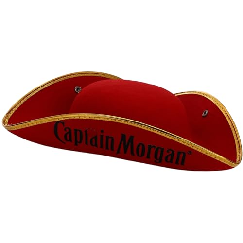 Chaoyinn Herren Damen Dreispitz Hut Piratenkostüm Accessoire Halloween Kostüm Party Geburtstag Maskerade Theateraufführung Cosplay Rot 2 Einheitsgröße Chaoyinn Herren Damen Dreispitz Hut Piratenkostüm Accessoire Halloween Kostüm Party Geburtstag Maskerade Theateraufführung Cosplay Rot 2 Einheitsgröße von Chaoyinn