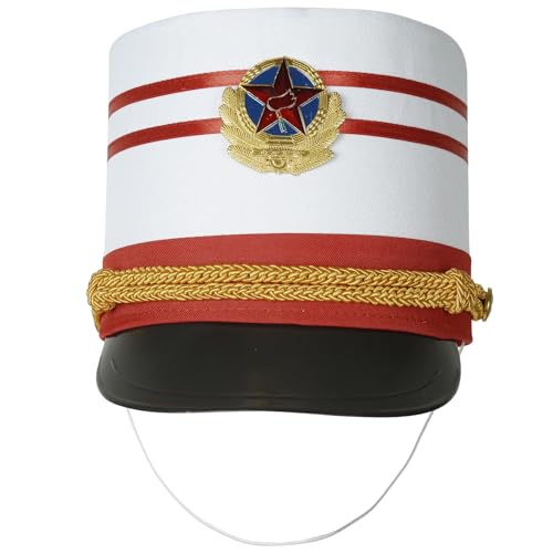 Chaoyinn Kind Junge Mädchen Hut Majorette Trommel Schlagzeuger Hut Soldat Spielzeug Mütze Drum Band Fanfare Kostüm Fest Bühne Auftritt Cosplay Typ A Rot Einheitsgröße Chaoyinn Kind Junge Mädchen Hut Majorette Trommel Schlagzeuger Hut Soldat Spielzeug Mütze Drum Band Fanfare Kostüm Fest Bühne Auftritt Cosplay Typ A Rot Einheitsgröße von Chaoyinn