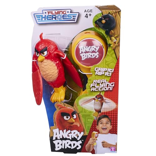 Character Options Flying Heroes Angry Birds Actionspielzeug - Grip It and Rip It! - Echte Flugaktion! - Ziehen Sie die Reißleine und beobachten Sie, wie sie fliegt - Jungen ab 4 Jahren, Rot Character Options Flying Heroes Angry Birds Actionspielzeug - Grip It and Rip It! - Echte Flugaktion! - Ziehen Sie die Reißleine und beobachten Sie, wie sie fliegt - Jungen ab 4 Jahren, Rot von Character Options