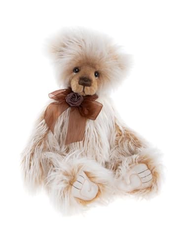 Charlie Bears Ari 2024 Teddybär weicher Langflor Plüsch mit Schleife zum Sammeln von Charlie Bears