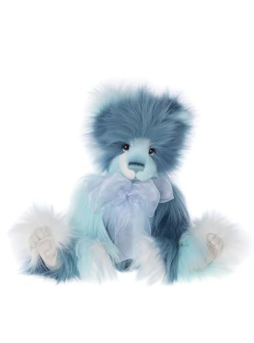 Charlie Bears Memory Lane Teddybär 2024 Plüsch Blau Langes Fell Niedliches Sammlerstück Stofftier von Charlie Bears