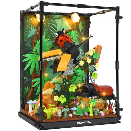 Charmofun Insekten Bausteine Kompatibel mit LED, 552 Teile Klemmbausteine Creator Insekt, Technik Blumen Insekten Tank Bauset, Tiere Bauspielzeug Geschenke für Kinder Jungen Mädchen ab 8 Jahren Charmofun Insekten Bausteine Kompatibel mit LED, 552 Teile Klemmbausteine Creator Insekt, Technik Blumen Insekten Tank Bauset, Tiere Bauspielzeug Geschenke für Kinder Jungen Mädchen ab 8 Jahren von Charmofun