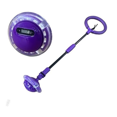 Charmofun Kinder Blinkender SpringriKinder Blinkender Springring Fußkreisel mit Zähler (Purple) von Charmofun