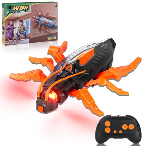 Charmofun Käfer Wandflitzer, Ferngesteuerter Käfer an der Wand Spielzeug, Mit Leuchtenden Led-Augen, Realistische Bewegungen, Interaktives Roboter Spielzeug Geschenk für Jungen ab 3 Jahren (Orange) Charmofun Käfer Wandflitzer, Ferngesteuerter Käfer an der Wand Spielzeug, Mit Leuchtenden Led-Augen, Realistische Bewegungen, Interaktives Roboter Spielzeug Geschenk für Jungen ab 3 Jahren (Orange) von Charmofun