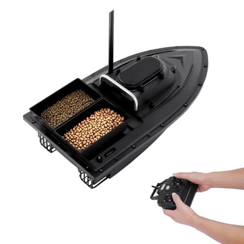 Charocean 500m Ferngesteuert Futterboot Angeln 5200mAh Nachtangeln Fischköder Köderboot mit LED-Navigator-Licht, Fernbedienung Futterboote Bait Boat Ferngesteuertes Köderboot, 2 KG Beladung Charocean 500m Ferngesteuert Futterboot Angeln 5200mAh Nachtangeln Fischköder Köderboot mit LED-Navigator-Licht, Fernbedienung Futterboote Bait Boat Ferngesteuertes Köderboot, 2 KG Beladung von Charocean