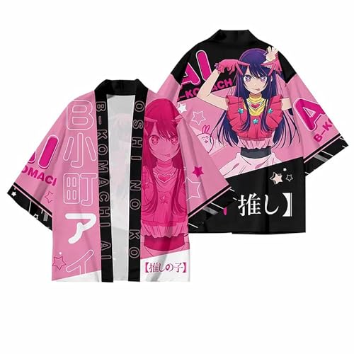 Anime OSHI NO KO Charakter Hoshino Ai Cosplay Kimono Haori Mantel Für Manga Fans Cosplay Oder Festival Geschenk von Charous