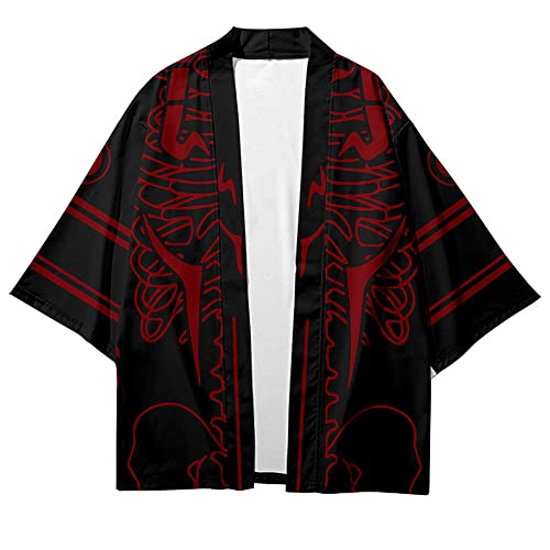 Charous Anime Jujutsu Kaisen Cosplay Kimono Haori,2023 Casual 3D Druck Umhang Für Manga Cosplay Oder Geschenk von Charous