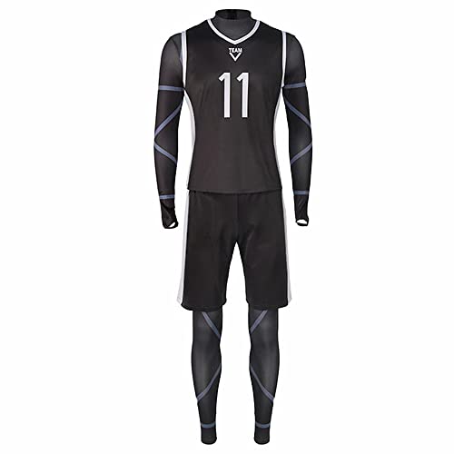 Charous Anime Manga BLUE LOCK Cosplay Nagi Seishiro Sportswear Anzüge,Unisex Sport Kostüm Für Perform Cosplay von Charous