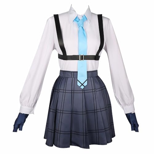 Charous Anime Manga Blue Archive The Animation Cosplay Takanashi Hoshino Cute JK Faltenrock-Set für Cosplay von Charous