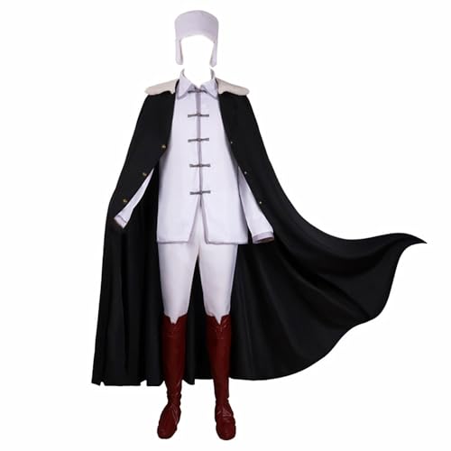 Charous Anime Manga Bungo Stray Dogs Cosplay Fyodor·D Kostüm, Uni, Umhang, Uniform-Set für Festivals, Auftritte und Cosplay von Charous