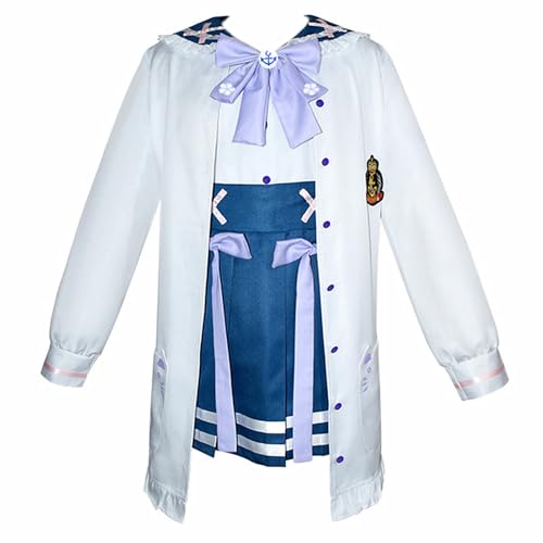 Charous Virtual Anchor Hololive VTuber Cosplay Minato Aqua Kostüm, niedliches JK Matrosen-Faltenrock-Set für Cosplay von Charous