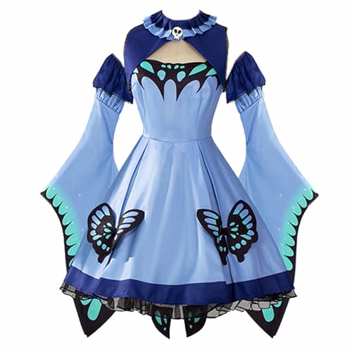 Charous Virtual Anchor Hololiven-VTuber-Kostüm, Uruha, Rushia-Kostüm, niedliches blaues Kleid-Outfit-Set für Cosplays von Charous