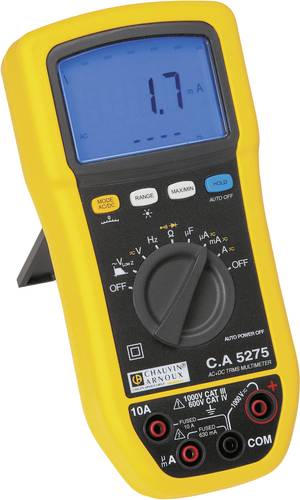 Chauvin Arnoux C.A 5275 Hand-Multimeter digital Spritzwassergeschützt (IP54) CAT III 1000 V, CAT IV von CHAUVIN ARNOUX