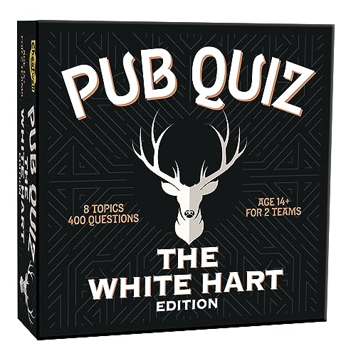 Cheatwell Games The White Hart Pub Quiz – 400 Fragen in jeder erdenklichen Kategorie – mit Antwortblock und Bleistiften – ab 14 Jahren von Cheatwell Games