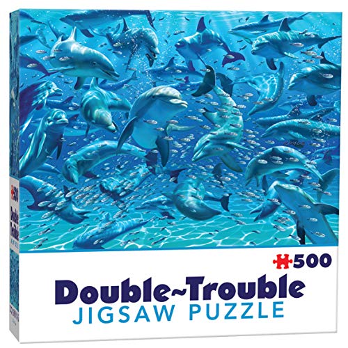 Cheatwell Games 658 28552 EA Double-Trouble Puzzles Dolphins, red von Cheatwell Games