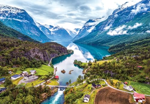 Cheatwell Games Piece Jigsaw Die kleinsten Fjorde der Welt, Puzzle mit 1000 Teilen von Cheatwell Games