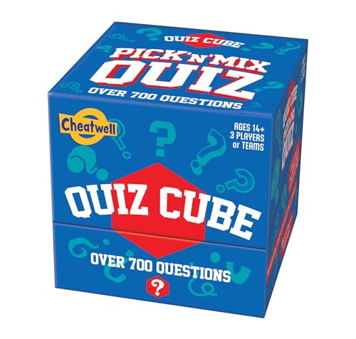 Cheatwell Games Quiz Cube Pick n Mix Quiz | Quizspiel mit 744 Fragen zu 10 verschiedenen Themen von Cheatwell Games