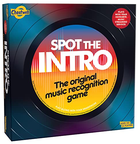 Cheatwell Games Spot The Intro Music Board Game: Musik-Brettspiel, 4 oder mehr Spieler, ab 14 Jahren von Cheatwell Games