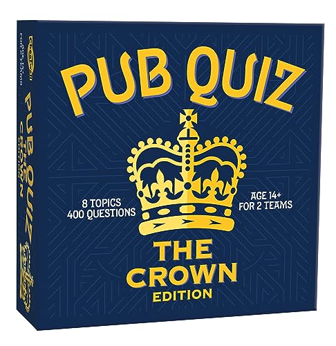 Cheatwell Games The Crown Pub Quiz – 400 Fragen – mit Antwortblock und Bleistiften – ab 14 Jahren von Cheatwell Games