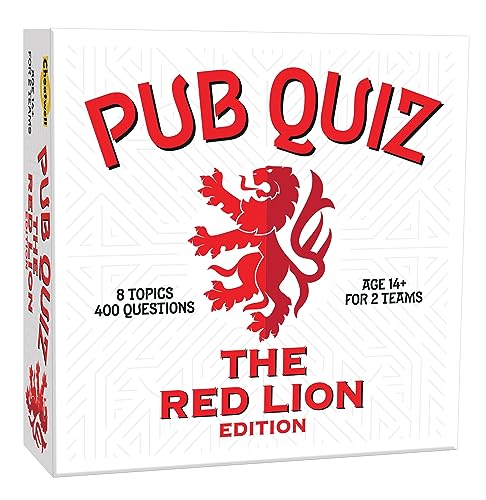 Cheatwell Games The Red Lion Pub Quiz – 400 Fragen – mit Antwortblock und Bleistiften – ab 14 Jahren von Cheatwell Games