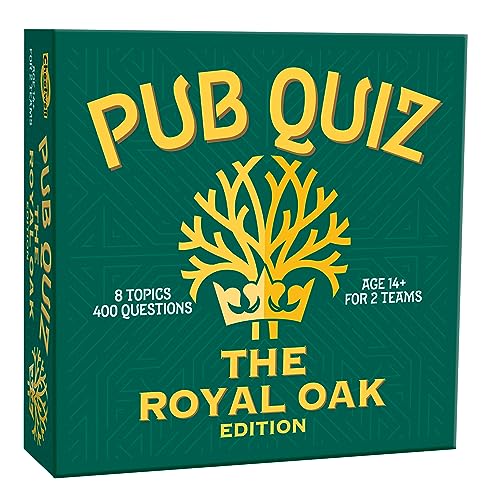 Cheatwell Games The Royal Oak Pub Quiz – 400 Fragen – mit Antwortblock und Bleistiften – ab 14 Jahren von Cheatwell Games
