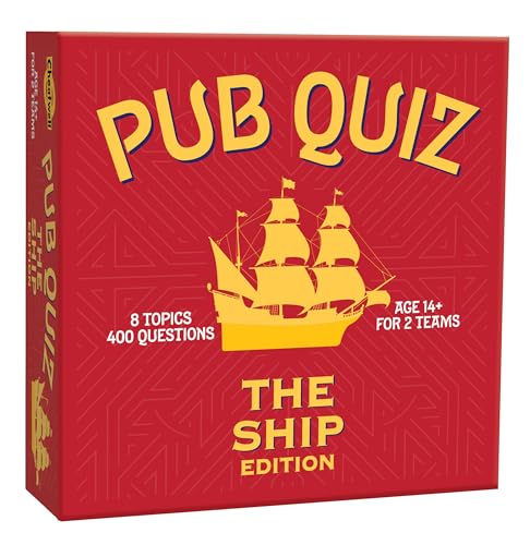 Cheatwell Games The Ship Pub Quiz – 400 Fragen – mit Antwortblock und Bleistiften – ab 14 Jahren von Cheatwell Games