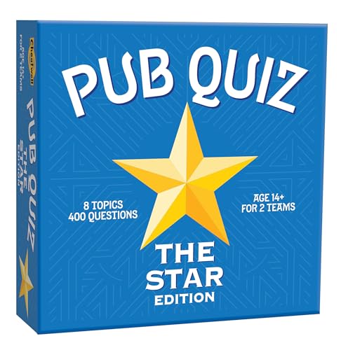 Cheatwell Games The Star Pub Quiz – 400 Fragen – mit Antwortblock und Bleistiften – ab 14 Jahren von Cheatwell Games