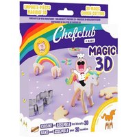 CHEFCLUB 284143 Ausstecher - Einhorn & Regenbogen Magic 3D von Chefclub