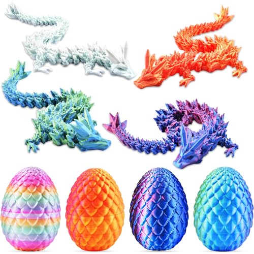 Cheloveer 4PCS Drachenei mit Drache, 3D Drache im Ei, Drachen Ei Spielzeug für Home Office Dekor, 3D Drucker Drache Lang für Kinder Geburtstag Halloween Weihnachten Festgeschenke Cheloveer 4PCS Drachenei mit Drache, 3D Drache im Ei, Drachen Ei Spielzeug für Home Office Dekor, 3D Drucker Drache Lang für Kinder Geburtstag Halloween Weihnachten Festgeschenke von Cheloveer